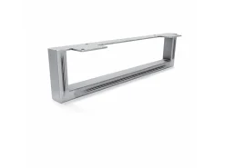 HEVVA Möbelbein GRAZ 10 cm Hoch 40 cm Tief 1 Stück Rohstahl-Klarlack* Klarlacke
