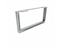 HEVVA Möbelbein GRAZ 20 cm Hoch 40 cm Tief 1 Stück Rohstahl-Klarlack