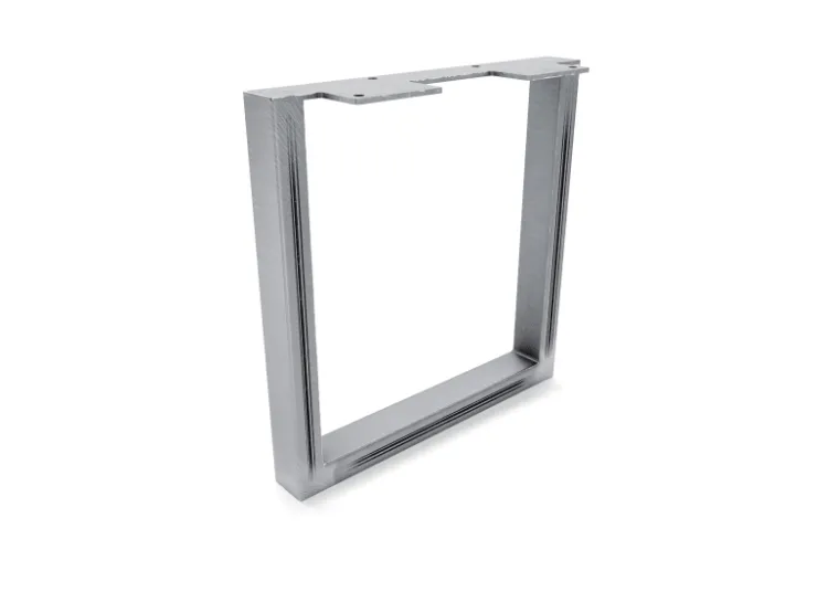 HEVVA Möbelbein GRAZ 25 cm Hoch 25 cm Tief 1 Stück Rohstahl-Klarlack* Klarlacke