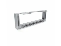 HEVVA Möbelbein GRAZ 10 cm Hoch 30 cm Tief 1 Stück Rohstahl-Klarlack