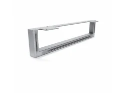 HEVVA Möbelbein GRAZ 10 cm Hoch 45 cm Tief 1 Stück Rohstahl-Klarlack* Klarlacke
