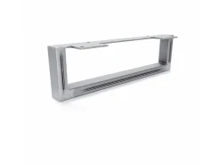 HEVVA Möbelbein GRAZ 10 cm Hoch 35 cm Tief 1 Stück Rohstahl-Klarlack