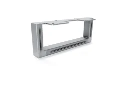 HEVVA Möbelbein GRAZ 10 cm Hoch 25 cm Tief 1 Stück Rohstahl-Klarlack* Klarlacke