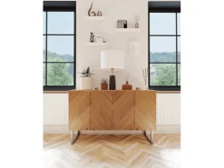 HEVVA Möbelbein GRAZ 20 cm Hoch 50 cm Tief 1 Stück Rohstahl-Klarlack* Klarlacke