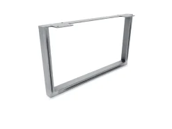 HEVVA Möbelbein GRAZ 25 cm Hoch 45 cm Tief 1 Stück Rohstahl-Klarlack* Klarlacke