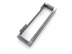 HEVVA Möbelfüße GRAZ 10 cm Hoch 50 cm Tief 2er Set Rohstahl-Klarlack* Klarlacke