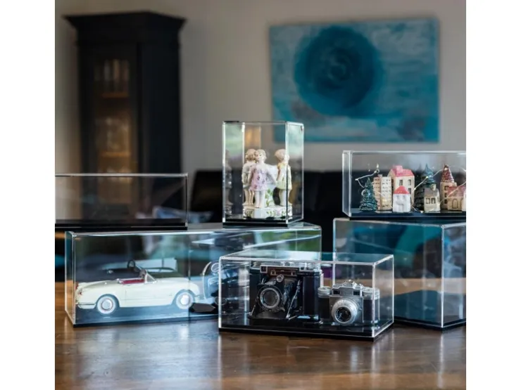 HMF 46802 Acryl Vitrine Schaukasten für Modellautos Figuren 27 x 12 x 11 cm Transparent* Vitrinen