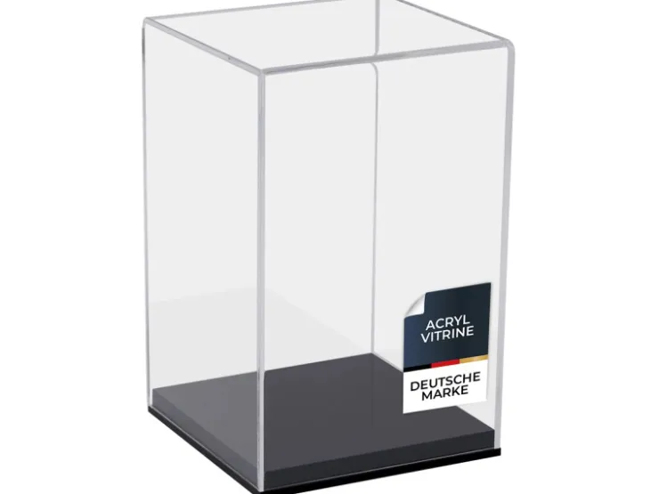 HMF 46811 Acryl Vitrine Schaukasten für Modellautos Figuren 14 x 14 x 22 cm Transparent* Vitrinen