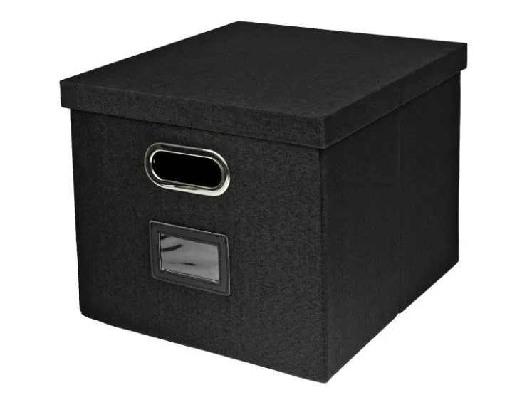 HMF 250473-02 Aufbewahrungsbox Deckel DIN A4 Hängeregister Kallax 33 x 37 x 28 cm