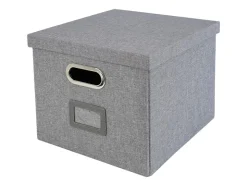 HMF 250473-12 Aufbewahrungsbox Deckel DIN A4 Hängeregister Kallax 33 x 37 x 28 cm