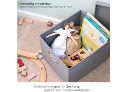 HMF 250473-12 Aufbewahrungsbox Deckel DIN A4 Hängeregister Kallax 33 x 37 x 28 cm