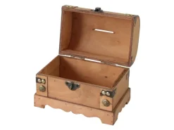 HMF 6414-50 Spardose Holz Schloss 18 x 12 x 14 cm Klein Namibia* Aufbewahrung