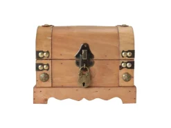 HMF 6414-50 Spardose Holz Schloss 18 x 12 x 14 cm Klein Namibia* Aufbewahrung
