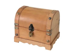 HMF 6414-51 Spardose Holz Schloss 23 x 18 x 20 cm Groß Namibia