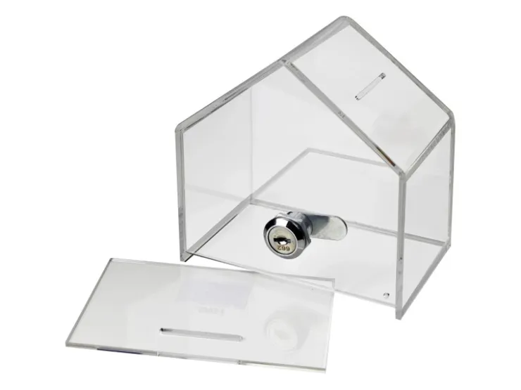 HMF 46911 Spendenbox Aktionsbox Spendenhaus Acryl 138 x 125 x 90 cm* Vitrinen