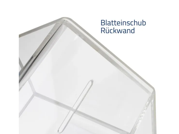 HMF 46911 Spendenbox Aktionsbox Spendenhaus Acryl 138 x 125 x 90 cm* Vitrinen