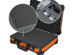 HMF 15502-18 Transportkoffer Rasterschaumstoff Universalkoffer 39 x 29 x 12 cm* Aufbewahrung