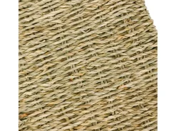 HMF Aufbewahrungskorb Badezimmer Korb Geflochten Seegras 38 x 15 x 14 cm