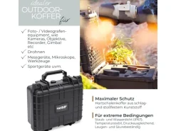 HMF ODK100 Outdoor-Fotokoffer Transportkoffer Rasterschaumstoff 27 x 24 x 13 cm* Aufbewahrung