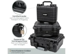 HMF ODK100 Outdoor-Fotokoffer Transportkoffer Rasterschaumstoff 27 x 24 x 13 cm* Aufbewahrung