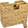 HMF Zeitungsständer Zeitungskorb Geflochten Wasserhyazinthe 2 Fächer 40 x 20 x 33 cm* Aufbewahrung