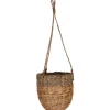 Hängeampel aus Wasserhyazinthe und Seegras Ø 16 cm x 15 cm Natur* Vasen