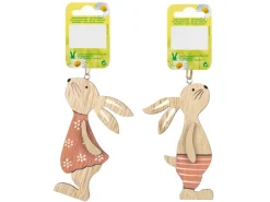 Holzanhänger Hase 2-fach sortiert Holz