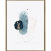 Holz-Bilderrahmen Silber/Gold 30 cm x 40 cm