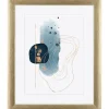 Holz-Bilderrahmen Silber/Gold 40 cm x 50 cm
