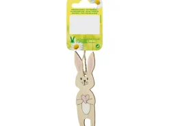 Holz-Hase Stehend 16 cm x 4,5 cm x 0,5 cm Braun* Ostern