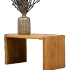 holz4home Massivholz Hocker Bank aus Eiche mit Baumkante S