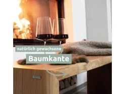 holz4home Massivholz Hocker Bank aus Eiche mit Baumkante XL* Garderoben