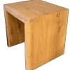 holz4home Massivholz Hocker Bank aus Eiche mit Baumkante XS* Garderoben