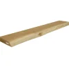 holz4home Schwebendes Wandregal aus Eiche 120cm mit Baumkante Natur