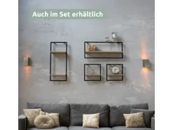 holz4home Wandregal mit Rahmen MDF Sonoma Long* Schweberegale