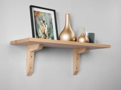 Holzkonsole Eiche 17,5 cm x 12,5 cm* Wandregale|Bücherregale