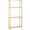 Holz-Schraubregal FSC® 170 cm x 80 cm x 30 cm Natur* Metallregale|Kellerregale