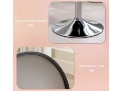 HOMCOM Barhocker Gepolstert Barstuhl für Küche Wohnzimmer Esszimmer