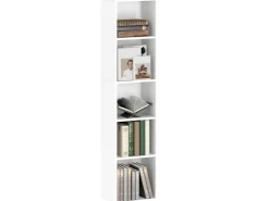 HOMCOM Bücherregal Standregal mit 5 Ebenen Aufbewahrungsregal