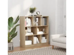 HOMCOM Bücherregal 3-Stöckige für Home-Office Wohnzimmer 97,5 x 30 x 100cm* Bücherregale
