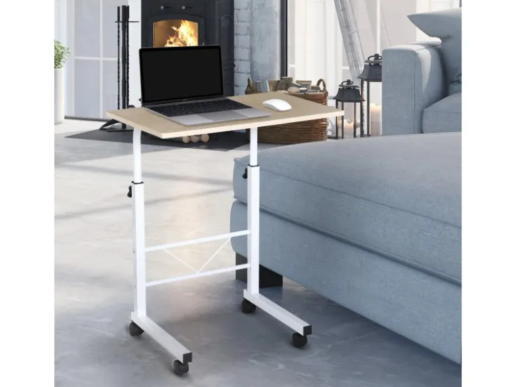 HOMCOM Beistelltisch Höhenverstellbar 60 x 40 x 68-78 cm* Sessel