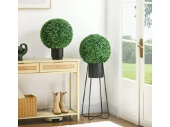 HOMCOM Buchsbaumkugel 2er Set für Indoor/Outdoor* Vasen