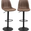 HOMCOM 2er-Set Barhocker Höhenverstellbar Drehbar