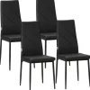 HOMCOM 4er-Set Küchenstuhl mit Stahlbeine* Stühle