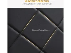 HOMCOM 4er-Set Küchenstuhl mit Stahlbeine* Stühle