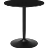 HOMCOM Esstisch für 2 Personen mit Stahlbeinen Rutschfest Ø70 x 75 cm Schwarz* Tische