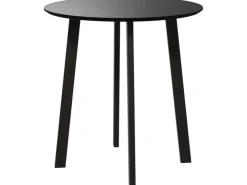 HOMCOM Esstisch für 4 Personen MDF Stahl Schwarz 72L x 72B x 75H cm