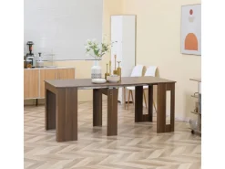 HOMCOM Esstisch Klapptisch Ausziehbar Modernes Design Braun 180 x 85 x 75cm* Tische