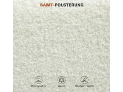 HOMCOM Esszimmerstühle Polyester Stahl 49L x 47B x 85H cm Weiß* Stühle