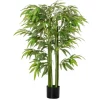 HOMCOM Künstliche Pflanze Seidentuch Kunststoff 17L x 17B x 140H cm* Kunstpflanzen